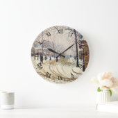 Sneeuw, Boulevard de Clichy, Parijs door Paul Sign Grote Klok (Huis)