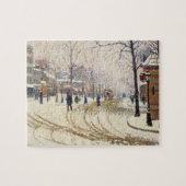Sneeuw, Boulevard de Clichy, Parijs door Paul Sign Legpuzzel (Horizontaal)