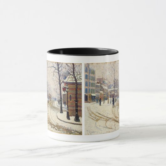 Sneeuw, Boulevard de Clichy, Parijs door Paul Sign Mok (Midden)