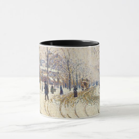 Sneeuw, Boulevard de Clichy, Parijs door Paul Sign Mok (Midden)