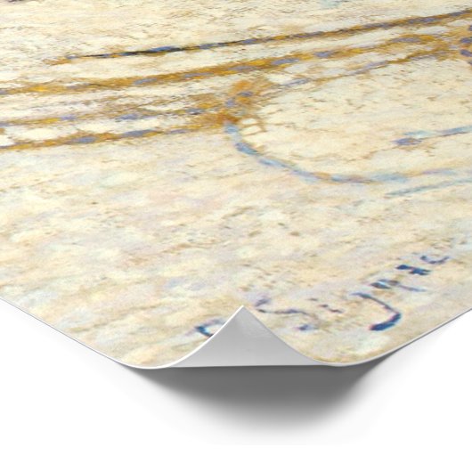 Sneeuw, Boulevard de Clichy, Parijs door Paul Sign Poster (Hoek)