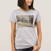 Sneeuw, Boulevard de Clichy, Parijs door Paul Sign T-shirt (Voorkant)