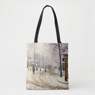 Sneeuw, Boulevard de Clichy, Parijs door Paul Sign Tote Bag