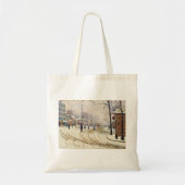 Sneeuw, Boulevard de Clichy, Parijs door Paul Sign Tote Bag (Voorkant)