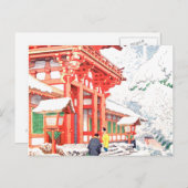 sneeuw briefkaart (Voorkant / Achterkant)