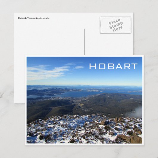 sneeuw briefkaart (Voorkant / Achterkant)