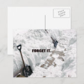 sneeuw briefkaart (Voorkant / Achterkant)