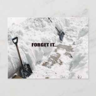 sneeuw briefkaart