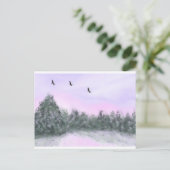 sneeuw briefkaart (Staand voorkant)