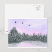 sneeuw briefkaart (Voorkant / Achterkant)