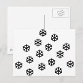 sneeuw briefkaart (Voorkant / Achterkant)