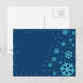 sneeuw briefkaart (Voorkant / Achterkant)