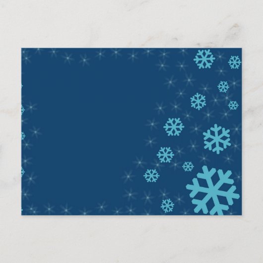 sneeuw briefkaart (Voorkant)