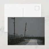 sneeuw briefkaart (Voorkant / Achterkant)