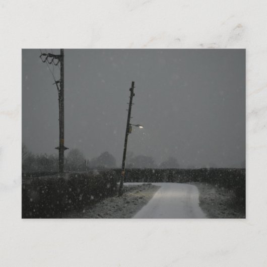 sneeuw briefkaart (Voorkant)