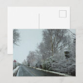 sneeuw briefkaart (Voorkant / Achterkant)