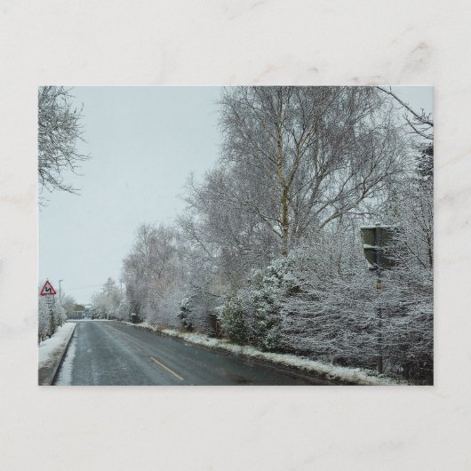 sneeuw briefkaart (Voorkant)