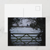 sneeuw briefkaart (Voorkant / Achterkant)