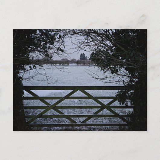 sneeuw briefkaart (Voorkant)