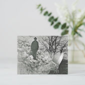 sneeuw briefkaart (Staand voorkant)