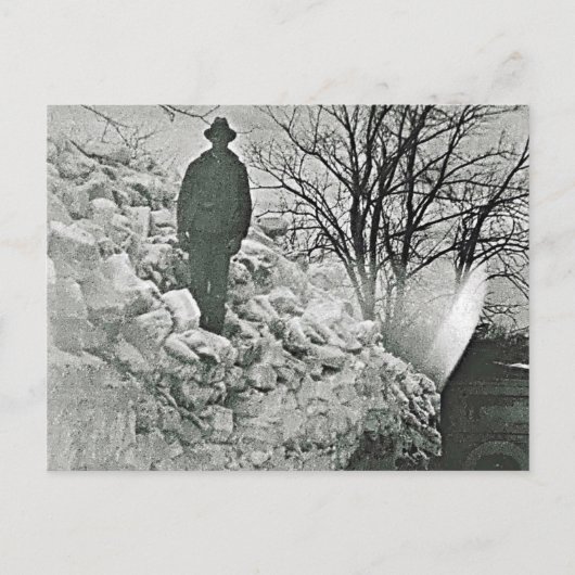 sneeuw briefkaart (Voorkant)