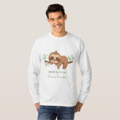 Sneeuw buiten snurken binnen t-shirt (Voorkant volledig)