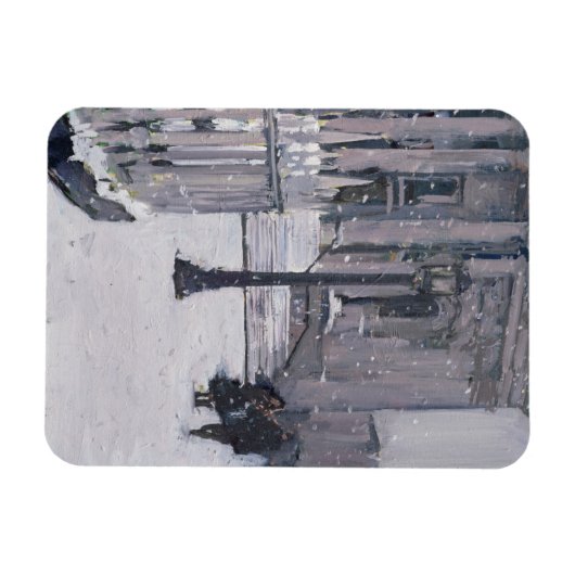 Sneeuw buiten St. Paul's 2009 Magneet (Horizontaal)