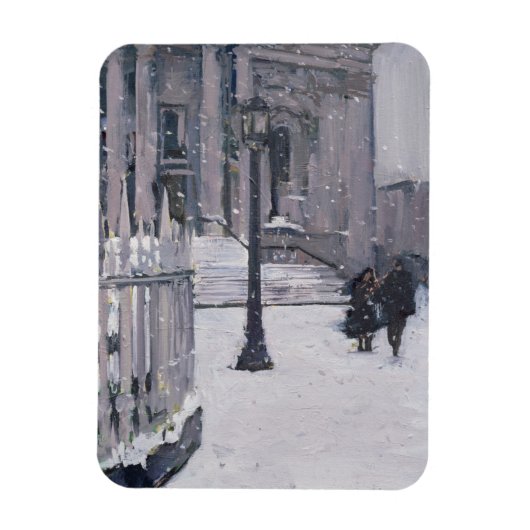Sneeuw buiten St. Paul's 2009 Magneet (Verticaal)