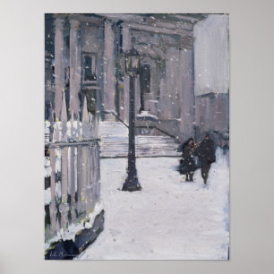 Sneeuw buiten St. Paul's 2009 Poster