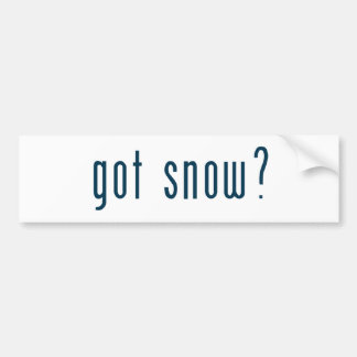 sneeuw bumpersticker