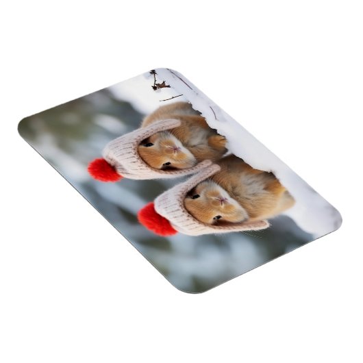 Sneeuw Bunnies Magnet Magneet (Rechterzijde)