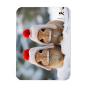 Sneeuw Bunnies Magnet Magneet (Verticaal)