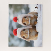 Sneeuw Bunnies Puzzel (Verticaal)