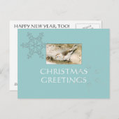 Sneeuw-Bunting briefkaart (Voorkant / Achterkant)