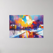 sneeuw canvas afdruk (Voorkant)