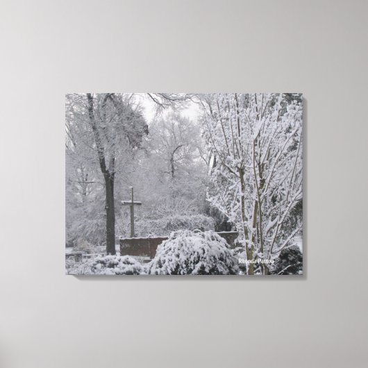 sneeuw canvas afdruk (Voorkant)