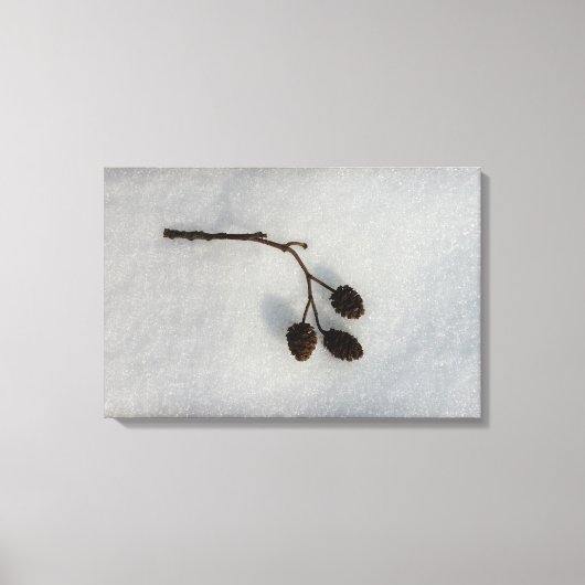 sneeuw canvas afdruk (Voorkant)