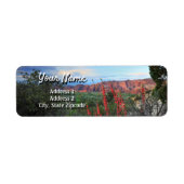 Sneeuw Canyon Utah Return Address Label (Voorkant)