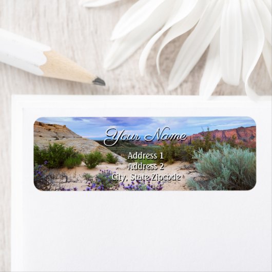 Sneeuw Canyon Utah Spring Return Label (Insitu)