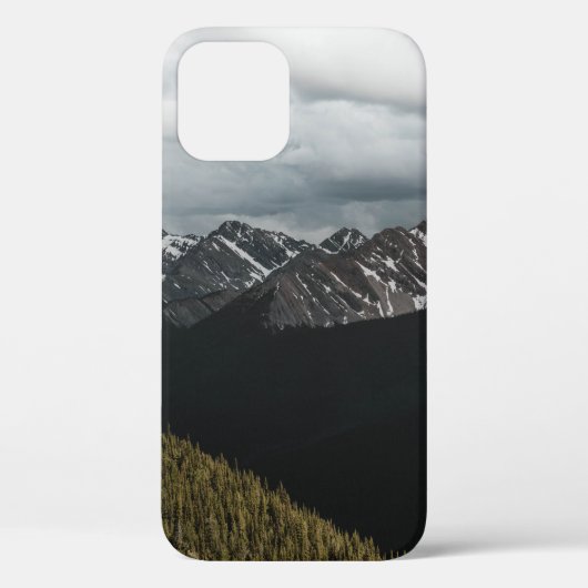 SNEEUW-CAPPED GRAY ROCKY MOUNTAIN ONDER CLOUDY SKY Case-Mate iPhone CASE (Achterkant)