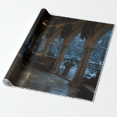 Sneeuw Conservatorium Hal Gift Wrap Cadeaupapier (Uitgerold)