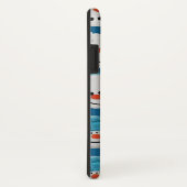 Sneeuw Cute Baby Blue Winter Snowman Case-Mate iPhone Case (Achterkant / rechts)