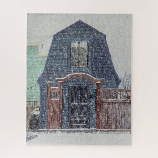 Sneeuw dag  legpuzzel (Verticaal)