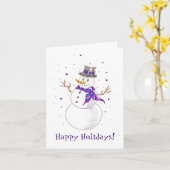 Sneeuw Dame Kaart (Gele Bloem)