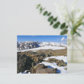 Sneeuw dat smelt in de Rocky Mountains Briefkaart (Staand voorkant)