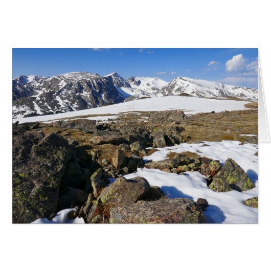 Sneeuw dat smelt op de Rocky Mountains (Voorkant Horizontaal)