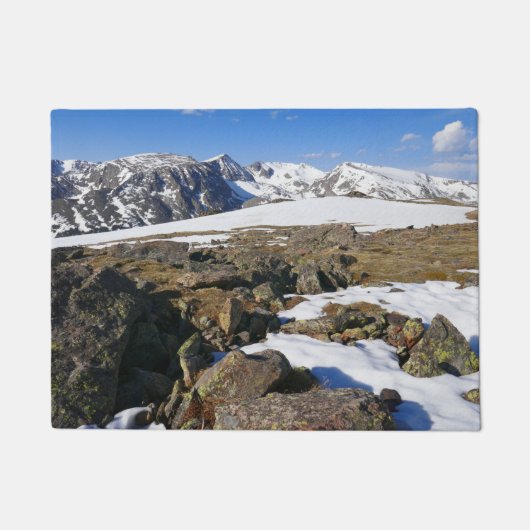 Sneeuw dat smelt op de Rocky Mountains Deurmat (Voorkant)
