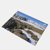 Sneeuw dat smelt op de Rocky Mountains Deurmat (Schuin)