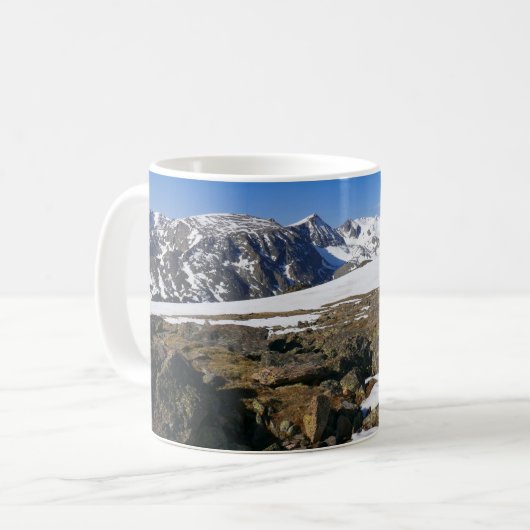 Sneeuw dat smelt op de Rocky Mountains Koffiemok (Voorkant links)