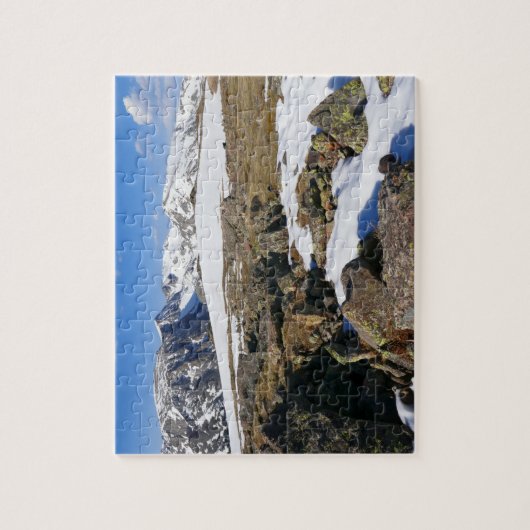 Sneeuw dat smelt op de Rocky Mountains Legpuzzel (Verticaal)